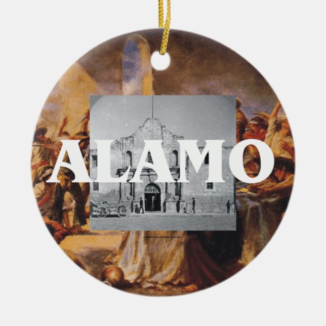 Ornement Rond En Céramique ABH Alamo (Devant)