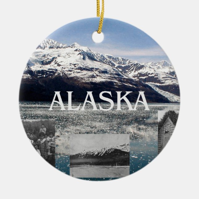 Ornement Rond En Céramique ABH Alaska (Devant)