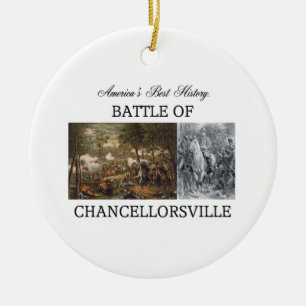 Ornement Rond En Céramique ABH Chancellorsville