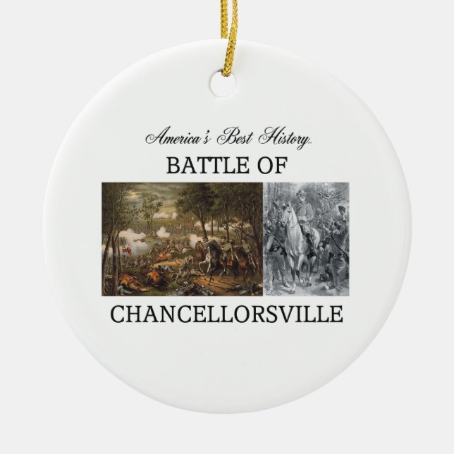 Ornement Rond En Céramique ABH Chancellorsville (Devant)