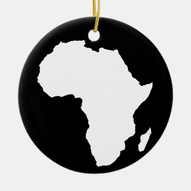 Ornement Rond En Céramique Afrique noire audacieuse (Devant)