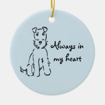 Airedale Terrier Personnalisable Chien Mémoire Kee