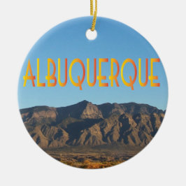 Ornement Rond En Céramique Albuquerque Nouveau-Mexique