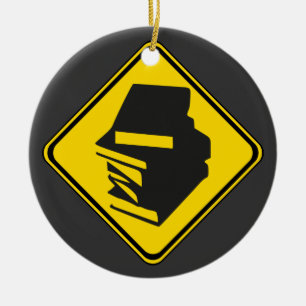 Ornement Rond En Céramique Alerte : Livres à l'avance !