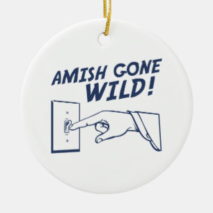 Ornement Rond En Céramique Amish folles !