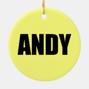 Ornement Rond En Céramique Andy
