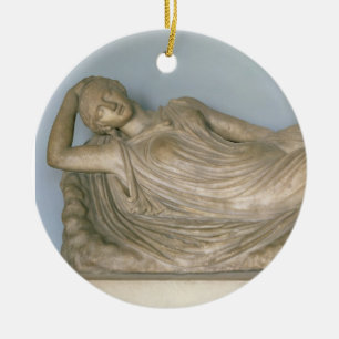 Ornement Rond En Céramique Ariadne endormi, hellénistique de l'Alexandrie,