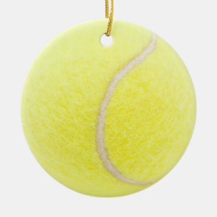 Ornement Rond En Céramique Balle de tennis