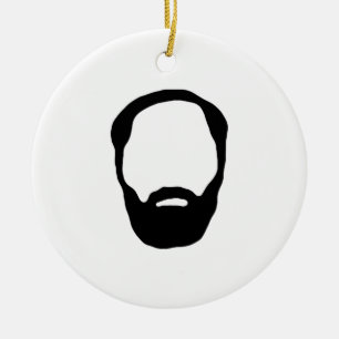Ornement Rond En Céramique barbe