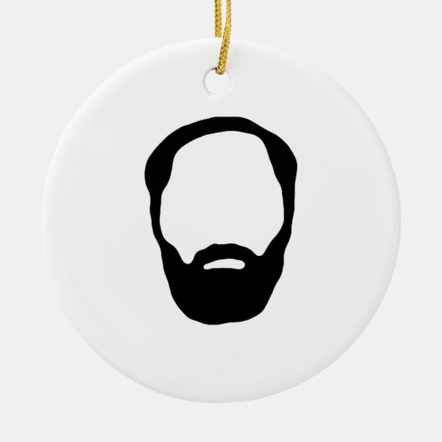 Ornement Rond En Céramique barbe (Devant)
