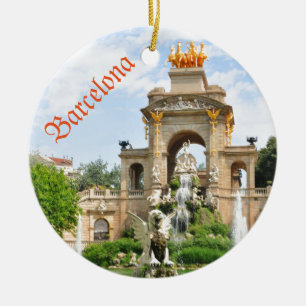 Ornement Rond En Céramique Barcelone