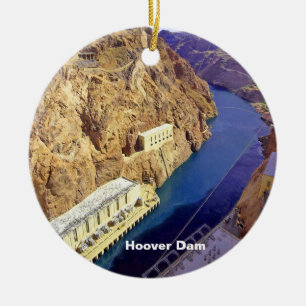 Ornement Rond En Céramique Barrage de Hoover, État du Nevada