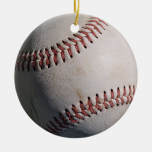 Ornement Rond En Céramique Base-ball