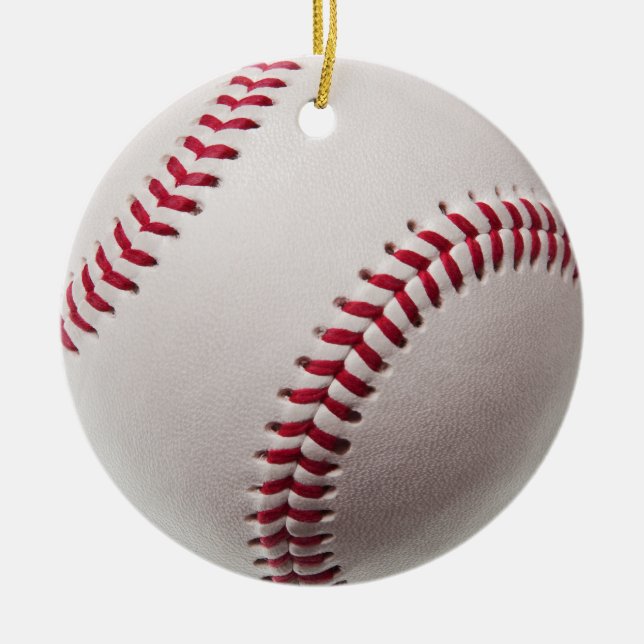 Ornement Rond En Céramique Base-ball - customisé (Devant)