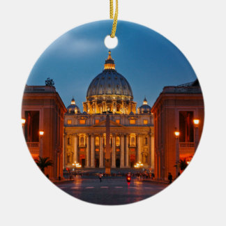 Ornement Rond En Céramique Basilique Saint-Pierre dans le Rome - l'Italie