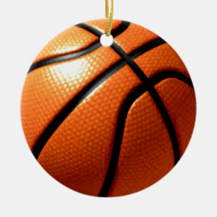 Ornement Rond En Céramique Basket
