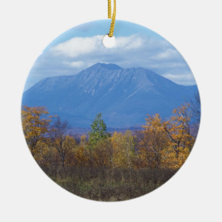 Ornement Rond En Céramique Bâti Katahdin dans la chute 2