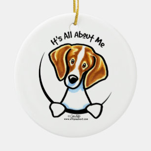 Ornement Rond En Céramique Beagle son tout environ j'IAAM
