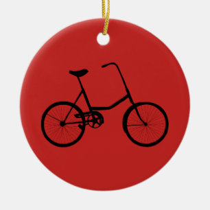 Ornement Rond En Céramique Bicyclette personnalisée