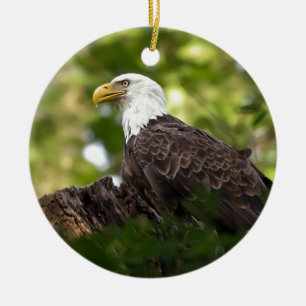 Ornement Rond En Céramique Bientôt Eagle