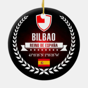 Ornement Rond En Céramique Bilbao