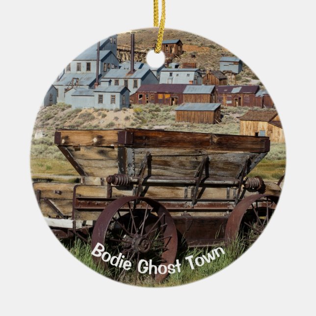 Ornement Rond En Céramique Bodie Ghost Town Californie (Devant)
