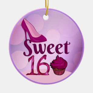 Ornement Rond En Céramique Bonbon 16