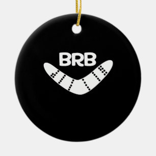 Ornement Rond En Céramique Boomerang de BRB