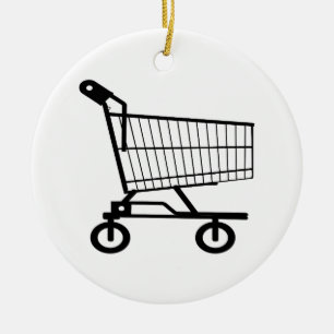 Ornement Rond En Céramique Caddie