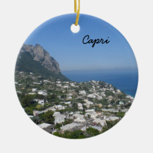 Ornement Rond En Céramique Capri, Italie