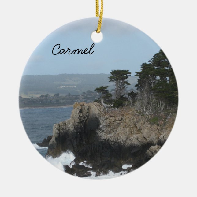 Ornement Rond En Céramique Carmel, la Californie (Devant)