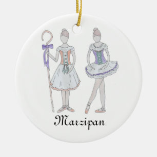 Ornement Rond En Céramique Casse-noix Marzipan Keepsaké Orament