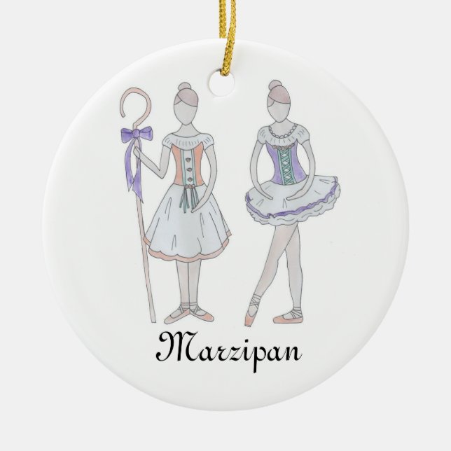 Ornement Rond En Céramique Casse-noix Marzipan Keepsaké Orament (Devant)