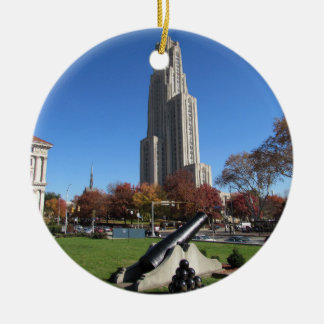 Ornement Rond En Céramique Cathédrale d'apprendre l'université de Pittsburgh