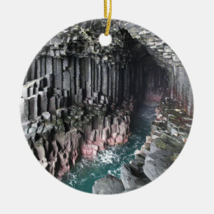 ORNEMENT ROND EN CÉRAMIQUE CAVERNE DE FINGALS
