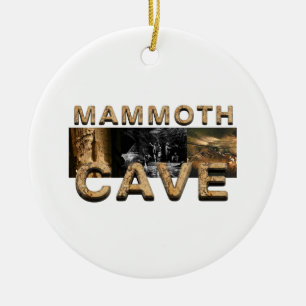Ornement Rond En Céramique Caverne de mammouth d'ABH