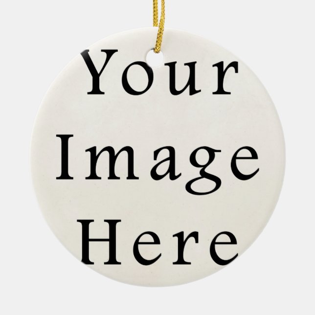 Ornement Rond En Céramique Cercle Ceramic Christmas Orament Personnalisé (Devant)