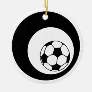 Ornement Rond En Céramique cercles de football