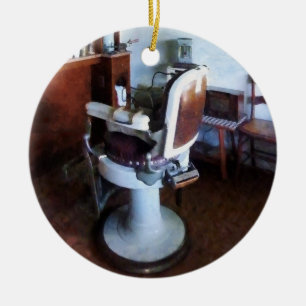 Ornement Rond En Céramique Chaise de coiffeur démodée