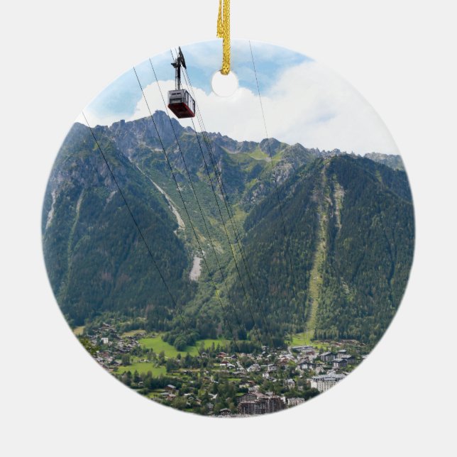 Ornement Rond En Céramique Chamonix (Dos)