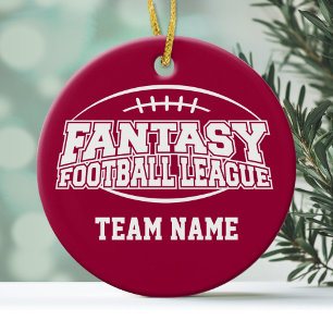 Ornement Rond En Céramique Championnat d'Imaginaire de football