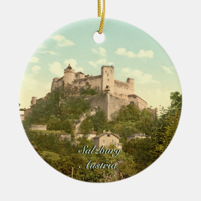Ornement Rond En Céramique Château II, Salzbourg, Autriche de Hohensalzburg (Devant)