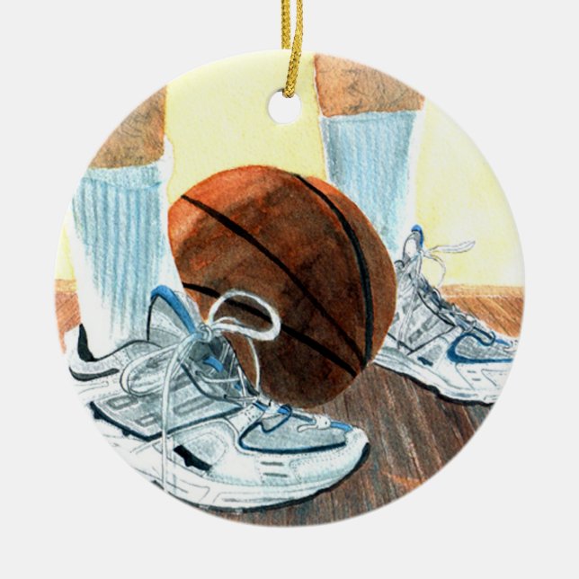 Ornement Rond En Céramique Chaussures de basket-ball (Devant)