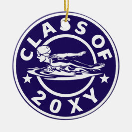 Ornement Rond En Céramique Classe de 20 ?? Nage des filles