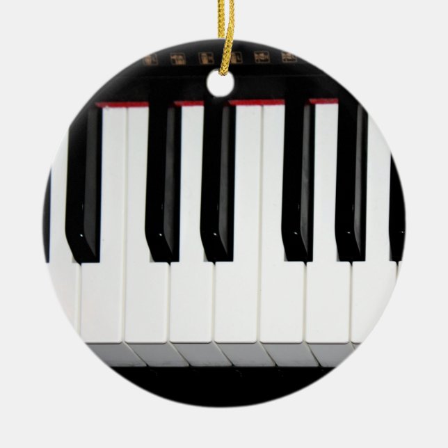 Ornement Rond En Céramique Clavier d'organe (Devant)