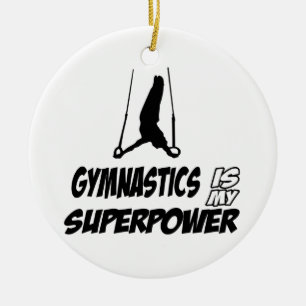 Ornement Rond En Céramique Conceptions de gymnastique