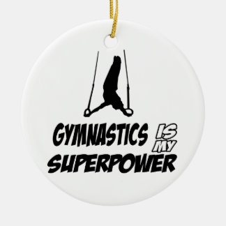Ornement Rond En Céramique Conceptions de gymnastique