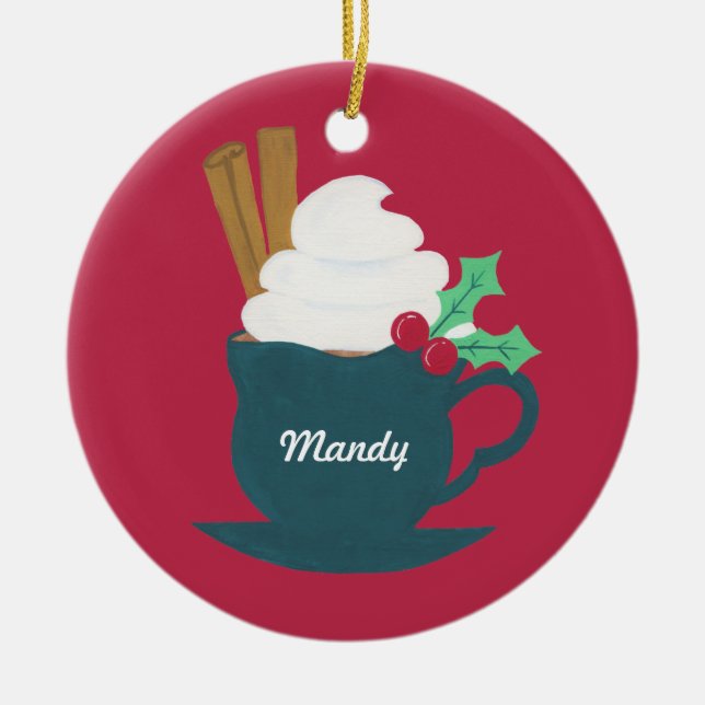 Ornement Rond En Céramique Coupe du monde : (Devant)