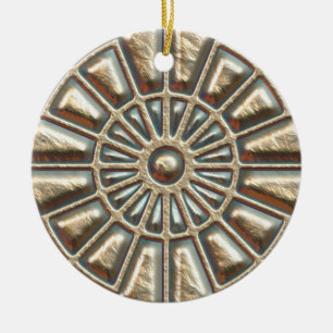 Ornement Rond En Céramique Couverture de trou d'homme