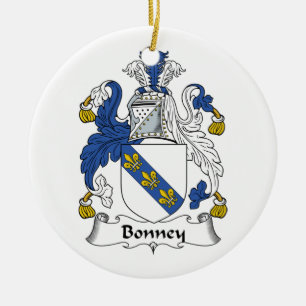 Ornement Rond En Céramique Crête de famille de Bonney